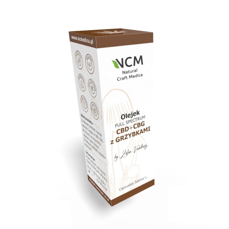 Sklep 21 OLEJEK CBD CBG 7% Z CHAGĄ SYBERYJSKĄ ORAZ WROŚNIAKIEM RÓŻNOBARWNYM