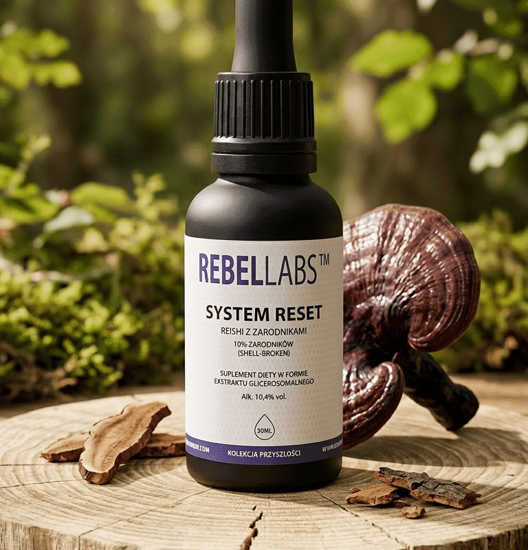 System Reset (Reishi z zarodnikami) – Precyzyjna modulacja osi HPA i homeostaza snu